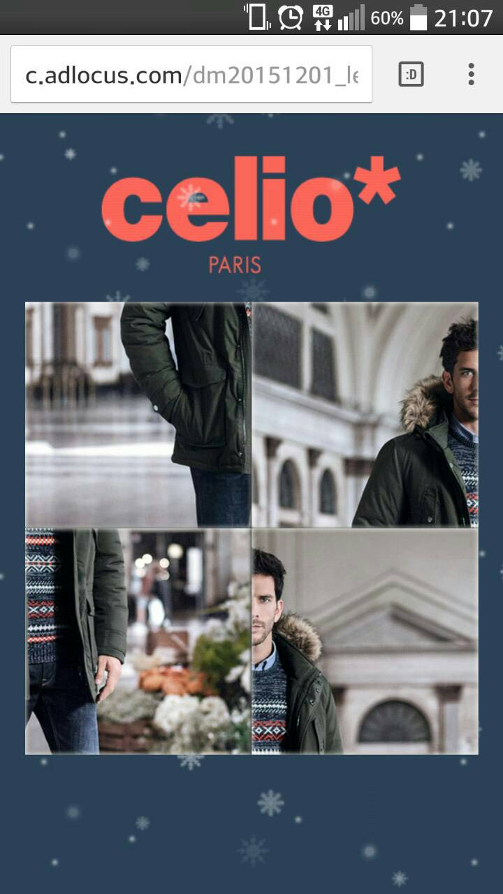 Celio — 聖誕慶 活動頁（Android 點擊後）