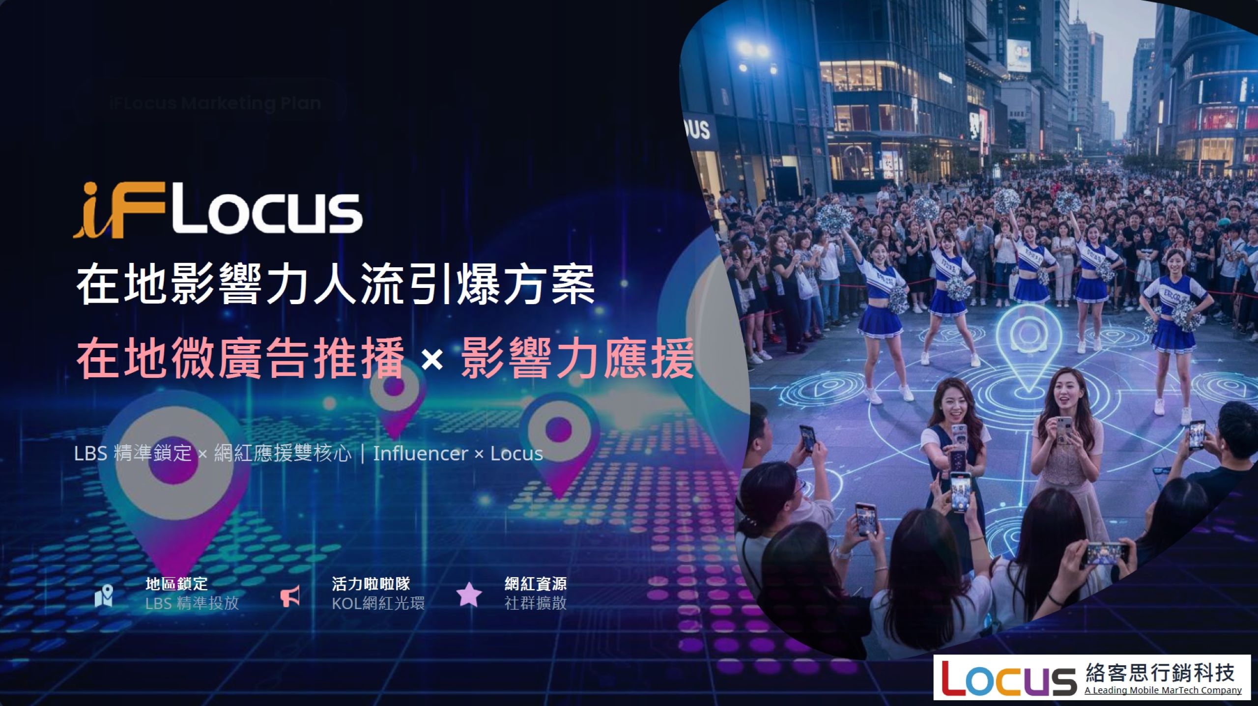 iFLocus 在地影響力人流引爆方案 主視覺